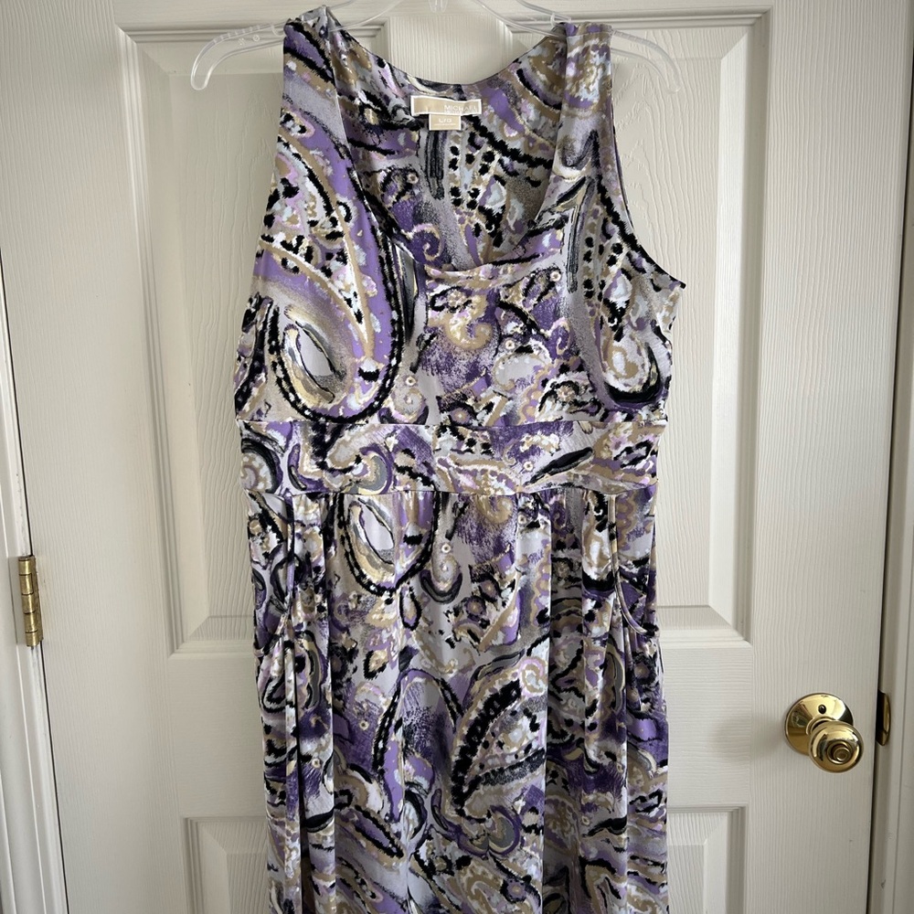 Purple Paisley MICHAEL Michael Kors Dress Women Large